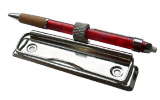 Clips with pen holder